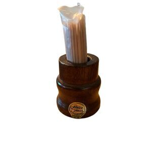 Vintage Price Products Wooden Toothpick Holder